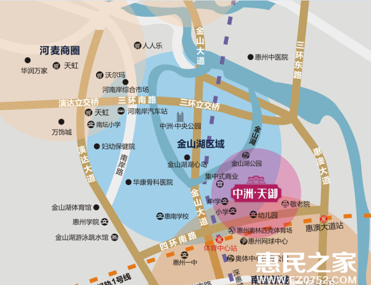 中洲·天御交通图