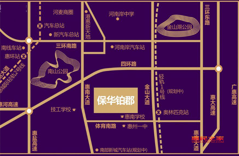 保华铂郡交通图