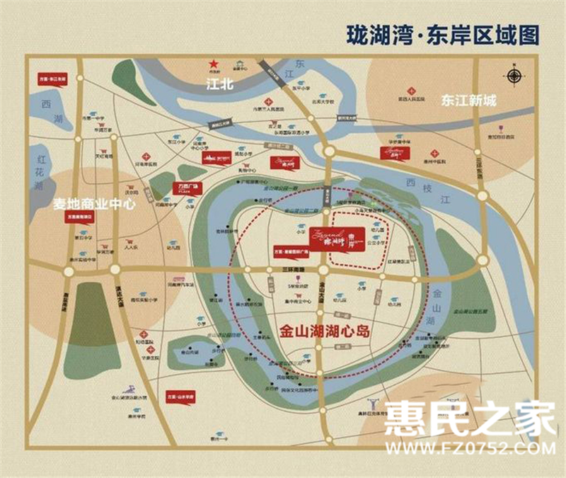 方直东岸交通图