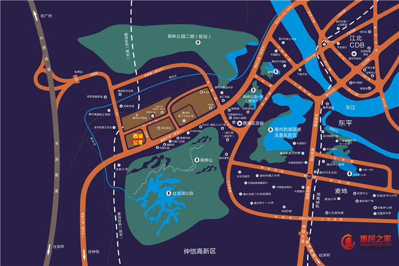 西城公馆交通图